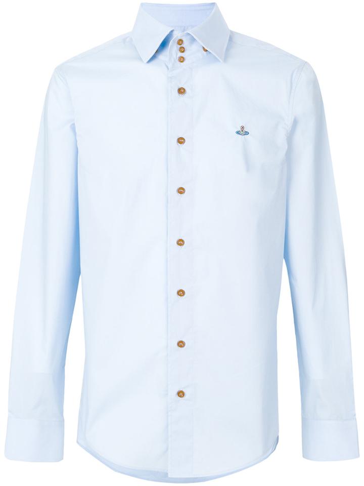 Vivienne Westwood Embroidered Logo Shirt - Blue