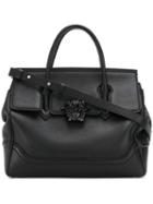 Versace - Medium Grained Palazzo Bag - Women - Calf Leather - One Size, Black, Calf Leather