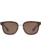 Dolce & Gabbana Eyewear Griffe Square-frame Sunglasses - 502/73 Havana