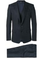 Dolce & Gabbana Bee Patch Patterned Three-piece Suit - Blue