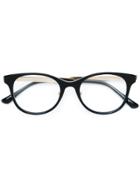 Jimmy Choo Eyewear Rectangle Frame Glasses - Black