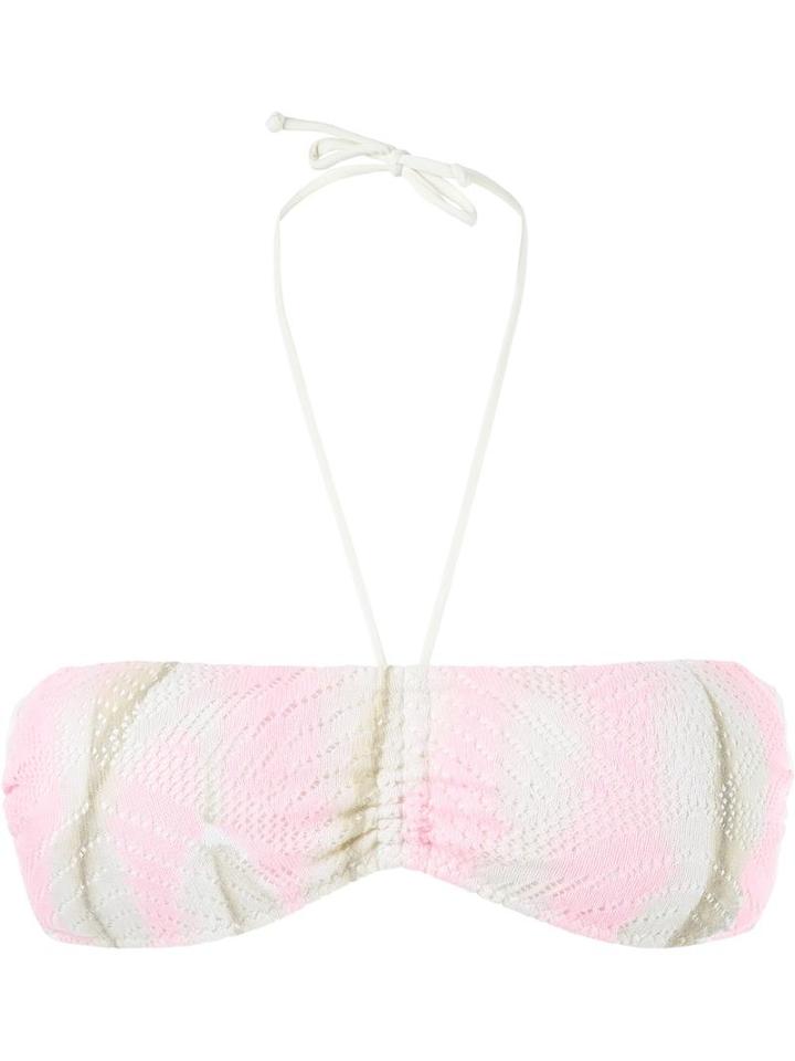 Cecilia Prado Bandeau Bikini Top, Women's, Size: P, White, Acrylic/viscose