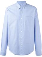 Ami Alexandre Mattiussi Button Down Collar Shirt, Men's, Size: 44, Blue, Cotton