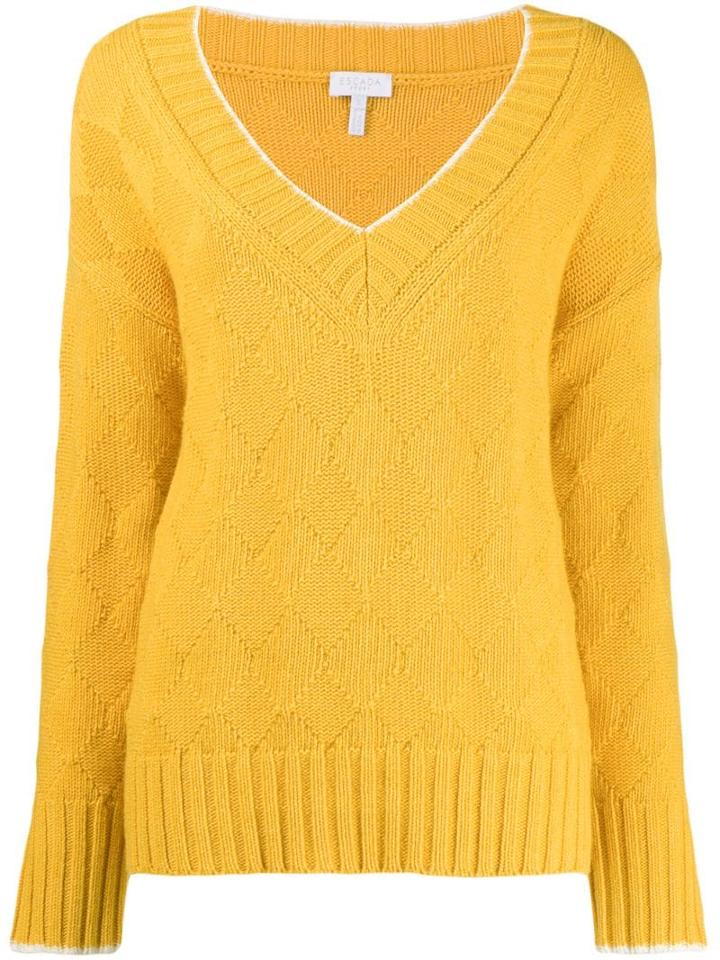 Escada Sport V-neck Jumper - Yellow