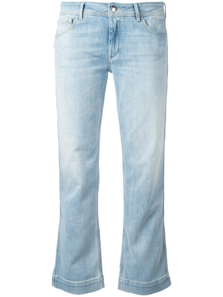 The Seafarer Bootcut Cropped Jeans - Blue