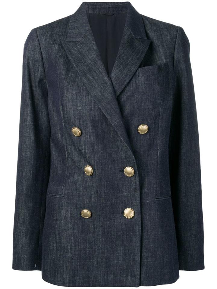 Brunello Cucinelli Double-breasted Blazer - Blue