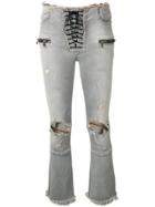 Unravel Project Ripped Jeans - Grey