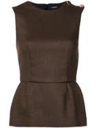 Adam Lippes Double Face Top - Brown