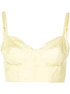 Fleur Du Mal Unstructured Bralette Top - Yellow