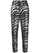 Just Cavalli Printed Cropped Jeans - Blue