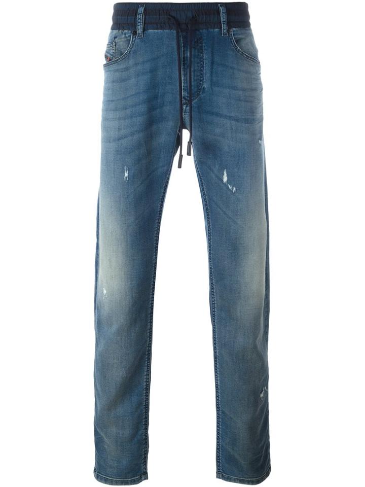 Diesel 'waykee' Jeans, Men's, Size: 34, Blue, Lyocell/cotton/spandex/elastane