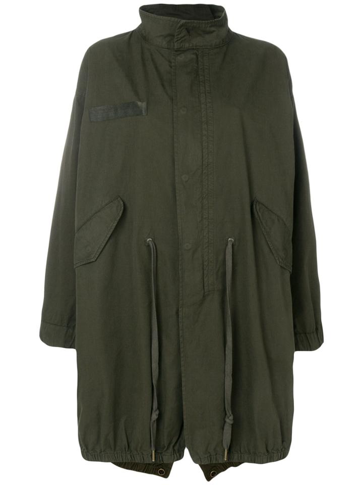 Zadig & Voltaire Kiko Brodé Butterfly Parka Coat - Green