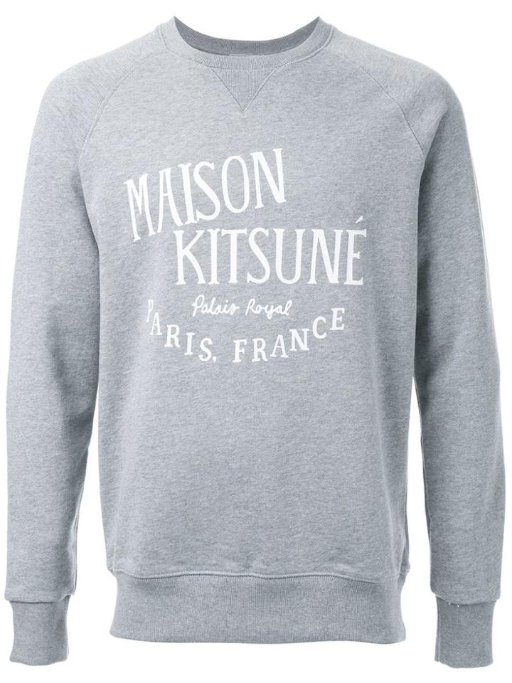 Maison Kitsuné 'palais Royal' Sweatshirt - Grey