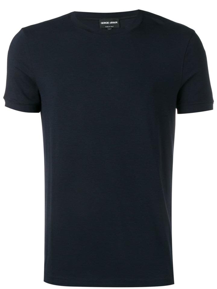 Giorgio Armani Simple T-shirt - Blue