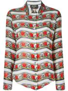 Jean Paul Gaultier Vintage Skull Print Shirt - Blue