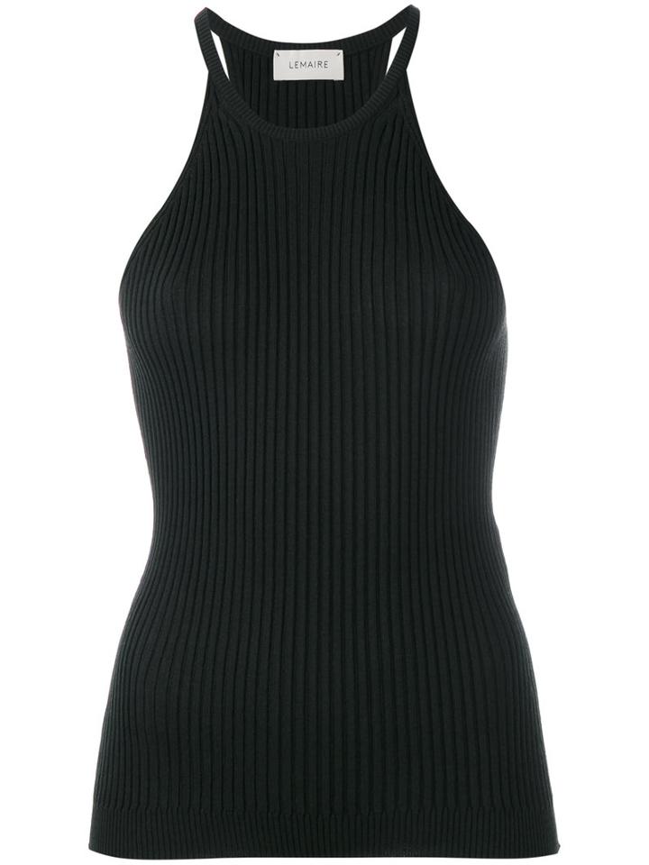 Lemaire Ribbed Racerback Vest, Women's, Size: Small, Green, Wool