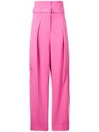 3.1 Phillip Lim High-waisted Tailored Trousers - Pink & Purple