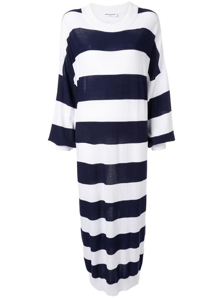 Sonia Rykiel Striped Sweater Dress - Blue