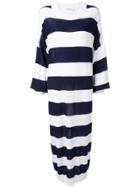 Sonia Rykiel Striped Sweater Dress - Blue