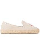 Soludos Lobster And Crab Embroidered Espadrilles - Nude & Neutrals