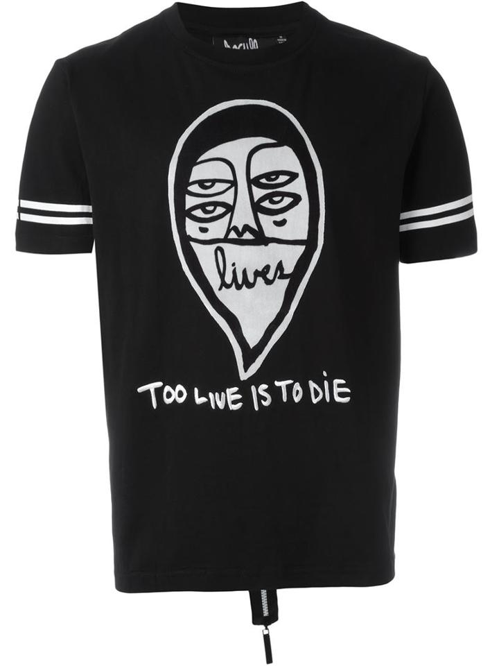 Haculla Doodle Print T-shirt, Men's, Size: Xl, Black, Cotton