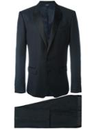 Dolce & Gabbana Formal Suit, Men's, Size: 48, Black, Virgin Wool/polyester/silk/acetate