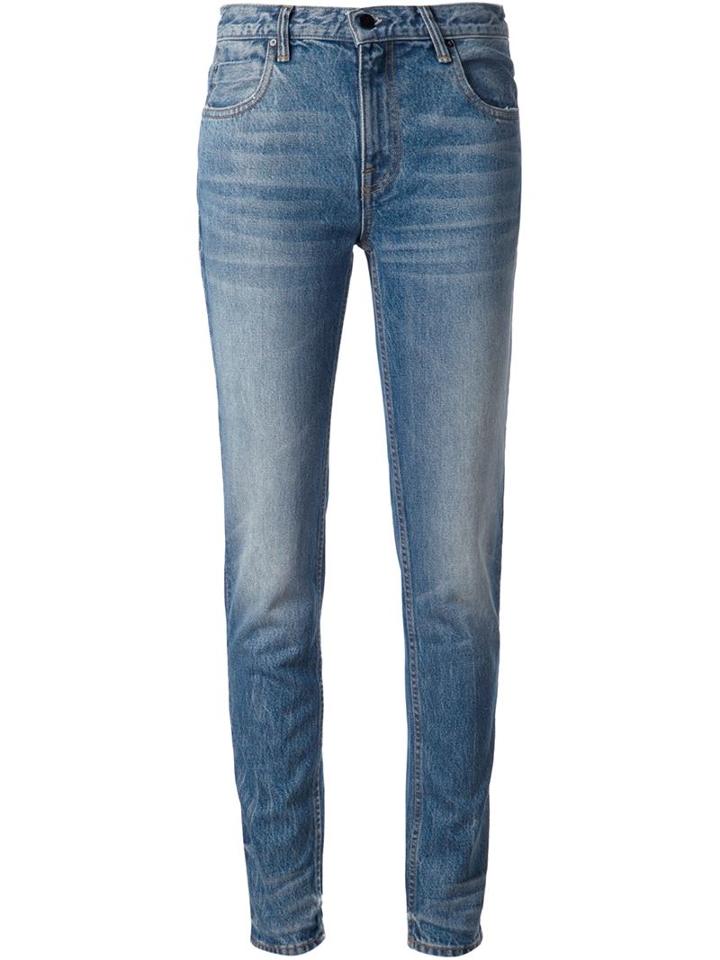 Alexander Wang Relaxed Slim Fit Jeans, Women's, Size: 24, Blue, Cotton