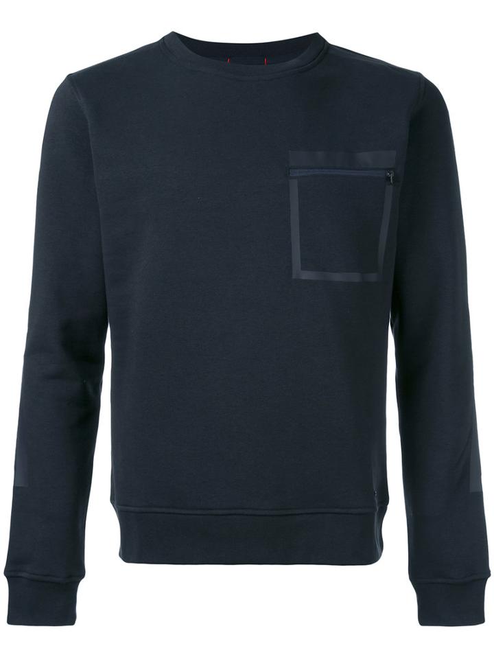 Woolrich - Zipped Chest Pocket Sweatshirt - Men - Cotton/polyester - M, Blue, Cotton/polyester
