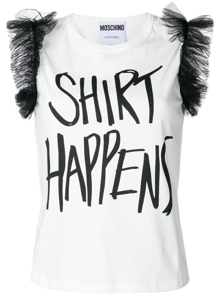 Moschino Shirt Happens T-shirt - White