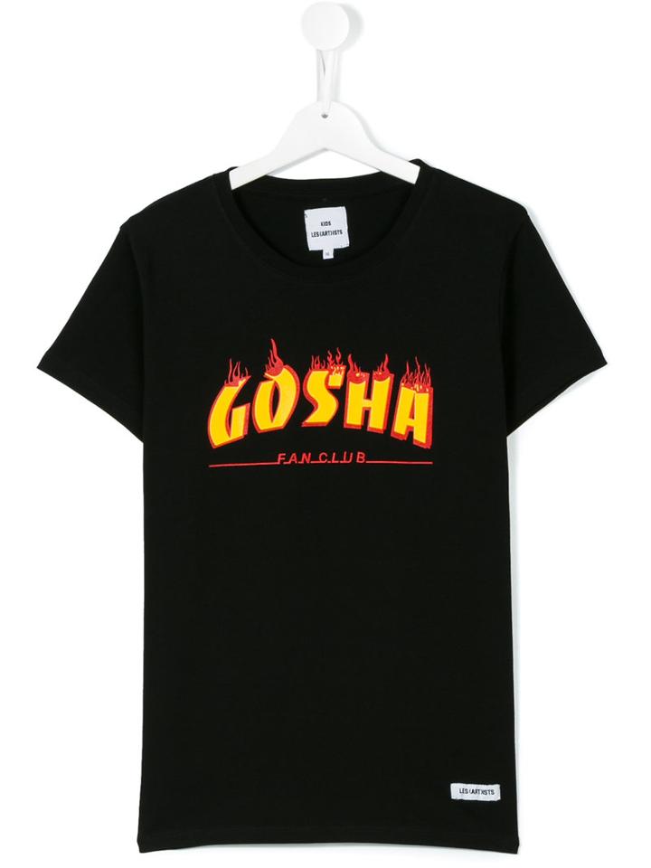 Les (art)ists Kids - Teen Gosha Flame Logo T-shirt - Kids - Cotton - 16 Yrs, Black