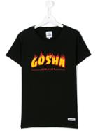 Les (art)ists Kids - Teen Gosha Flame Logo T-shirt - Kids - Cotton - 16 Yrs, Black