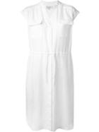 Paul & Joe 'filament' Pocket Detail Drawstring Waist Shirt Dress