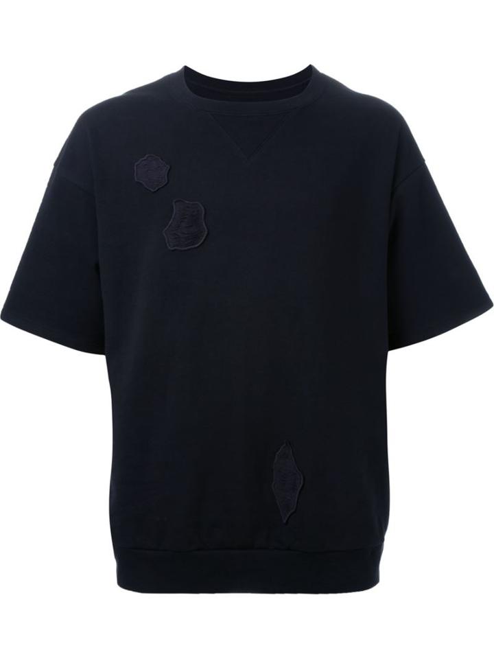 Dressedundressed Patched Detailing Short Sleeves Sweatshirt