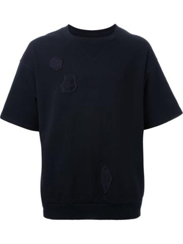 Dressedundressed Patched Detailing Short Sleeves Sweatshirt