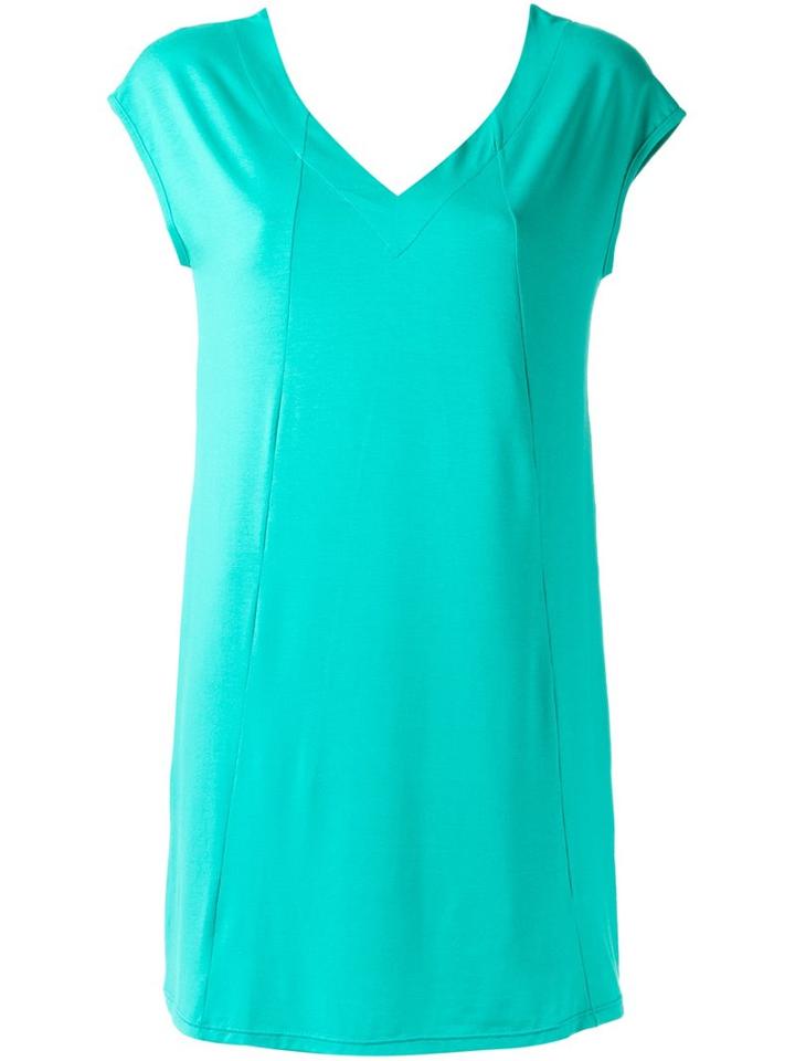 Lygia & Nanny V Neck Dress, Women's, Size: 38, Green, Cotton/spandex/elastane