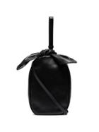 Simone Rocha Black Bow Leather Pouch Bag