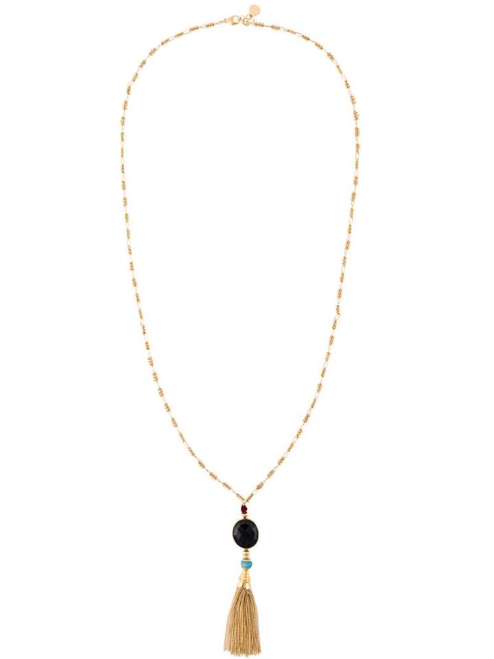 Gas Bijoux 'serti Pompom' Long Necklace