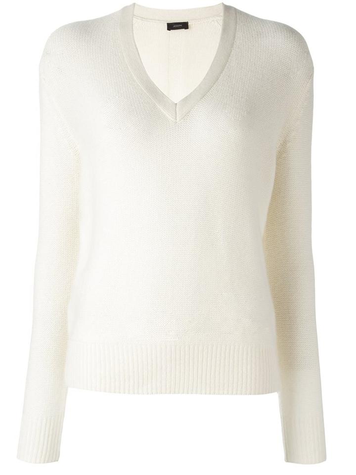 Joseph V Neck Jumper, Women's, Size: Large, Nude/neutrals, Cashmere