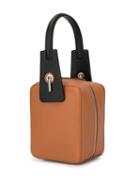 Bonastre Contrasting Handle Tote Bag - Brown