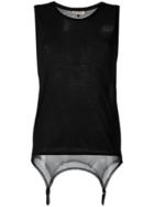 Murmur Strip Tank Top - Black
