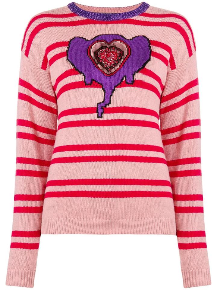 Pinko Stripped Jumper - Pink & Purple