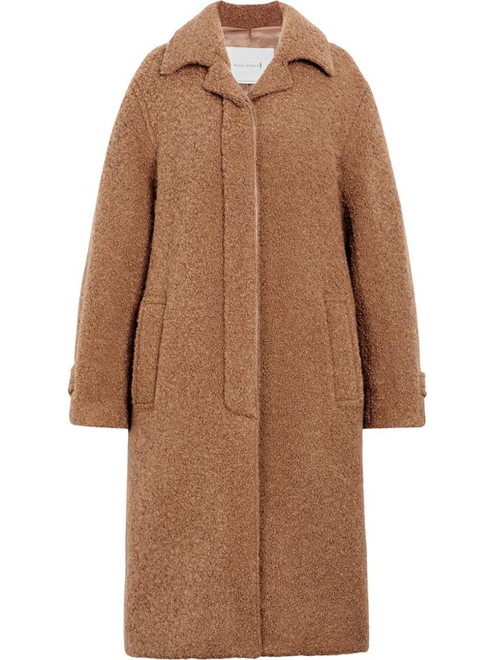 Mackintosh Beige Poodle Tweed Coat Lm-081f - Neutrals