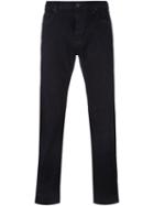 Armani Jeans Straight Leg Trousers, Men's, Size: 33, Blue, Cotton/spandex/elastane