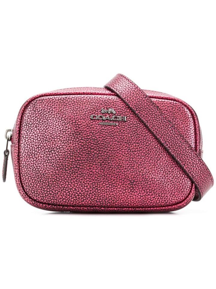 Coach Metallic Belt Bag - Pink