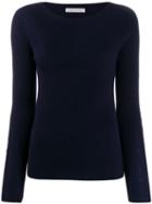 Stefano Mortari Long-sleeve Fitted Sweater - Blue