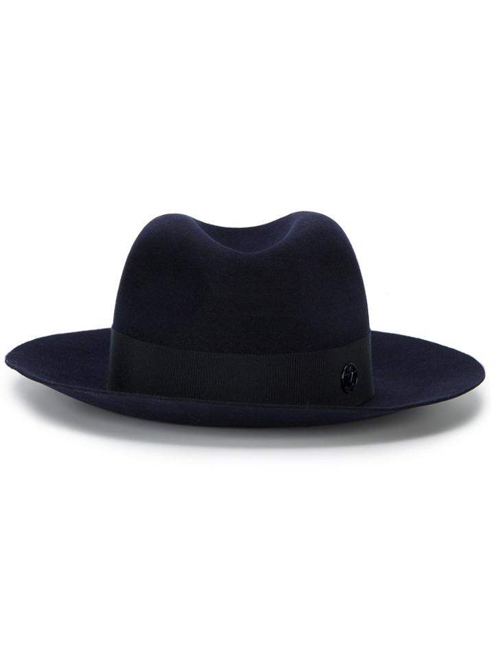 Maison Michel Henrietta Fedora Hat - Blue