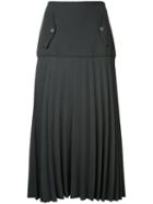 Dion Lee - Linear Crepe Pleat Cargo Skirt - Women - Polyester/spandex/elastane - 8, Green, Polyester/spandex/elastane