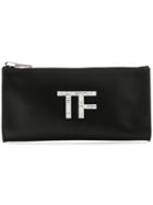 Tom Ford Logo Clutch Bag - Black