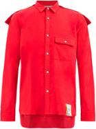 Maison Mihara Yasuhiro Hooded Shirt - Red