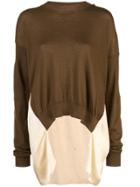 Uma Wang Reconstructed Knitted Top - Brown